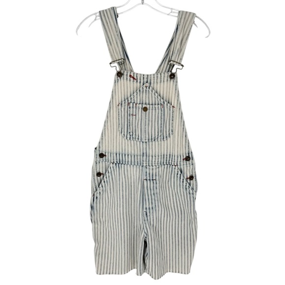 Faherty Topsail Shorterall (Overalls) *Altered* Railroad Stripe Size XS Relaxed